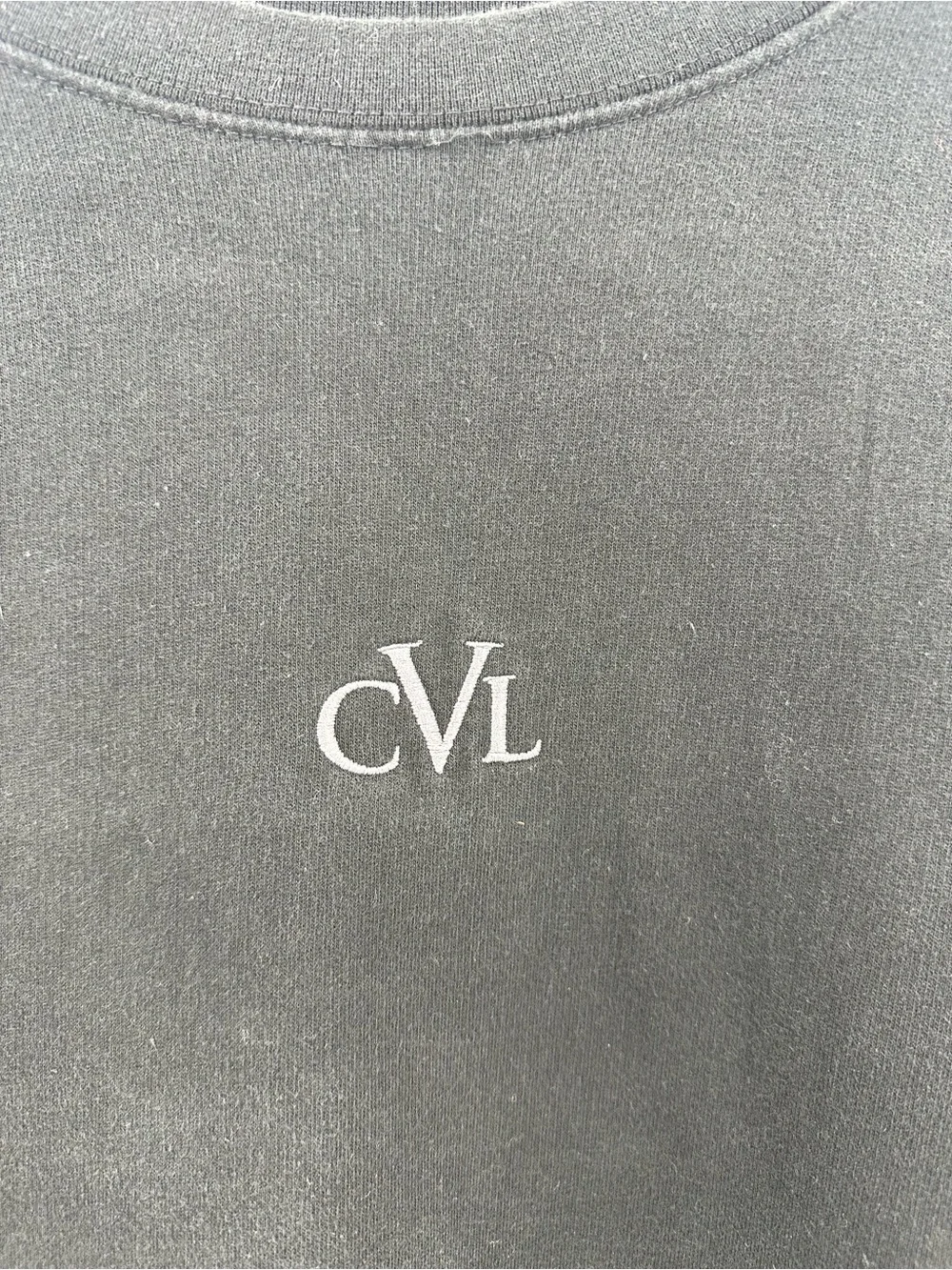 Civil Skate Shop RI Black Crewneck Sweatshirt with CVL Chest Logo